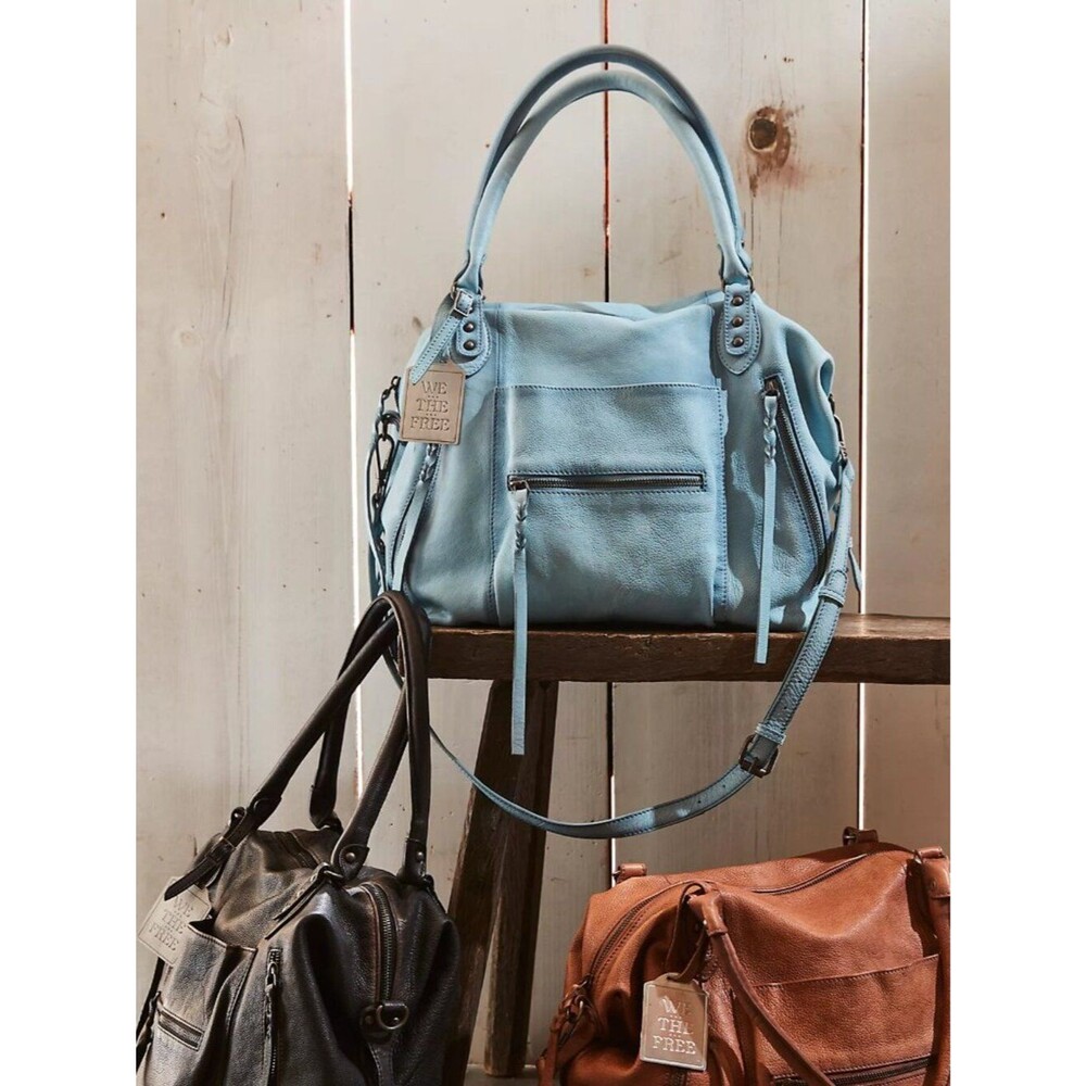 FREE PEOPLE We The Free Emerson LARGE Tote Bag In Washed Sail NWT 🔥